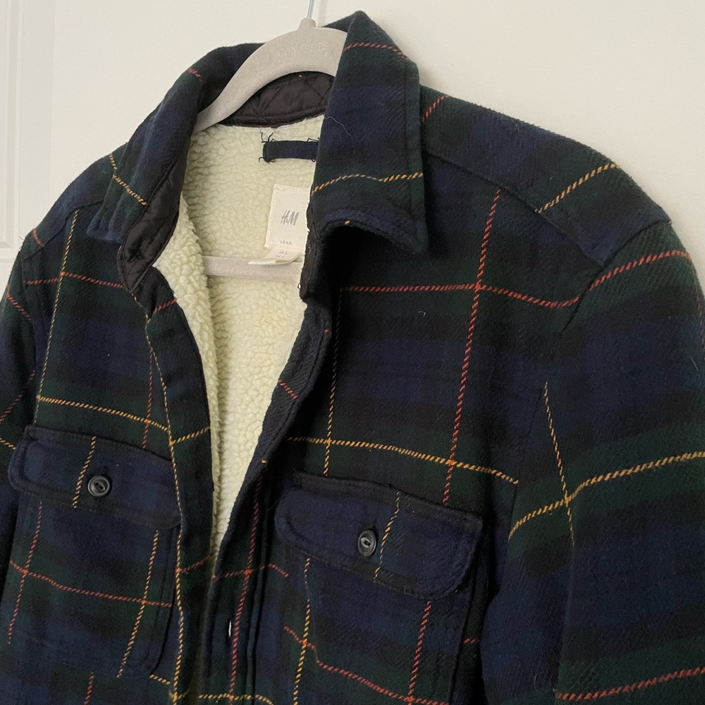 H&M plaid jacket